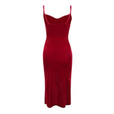 Vestido Retro Vermelho Slim