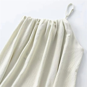 Vestido Assimétrico Longo Feminino Sem Mangas Verão
