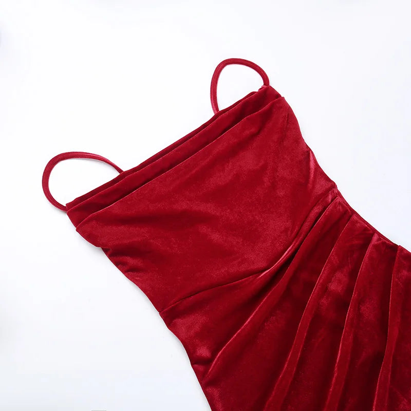 Vestido Retro Vermelho Slim